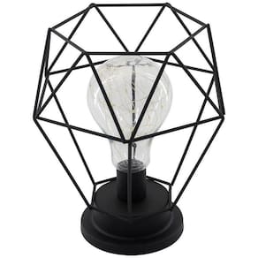 Luminária Vintage Decoração Industrial Luz De Led Amarela