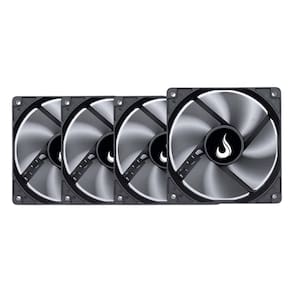 Kit 4 Cooler Fan Rise Mode 120mm 12v Preto - RM-BK-01-FB