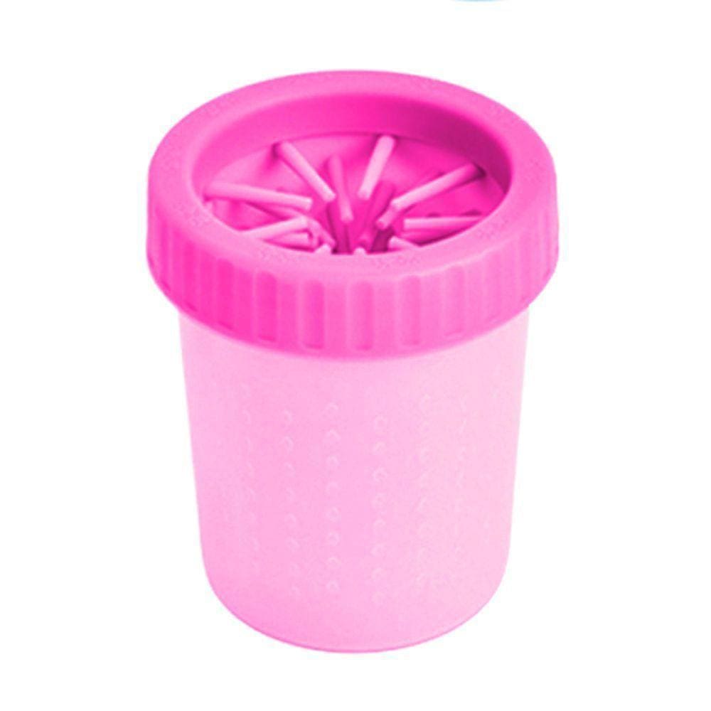 Copo Limpador Limpa Patas Patinhas Cachorro Pet Limpeza P Rosa