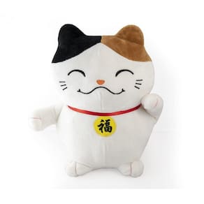 Brinquedo de pelúcia Mango Steam Lucky Cat, macio e hipoalergênico de 11 polegadas