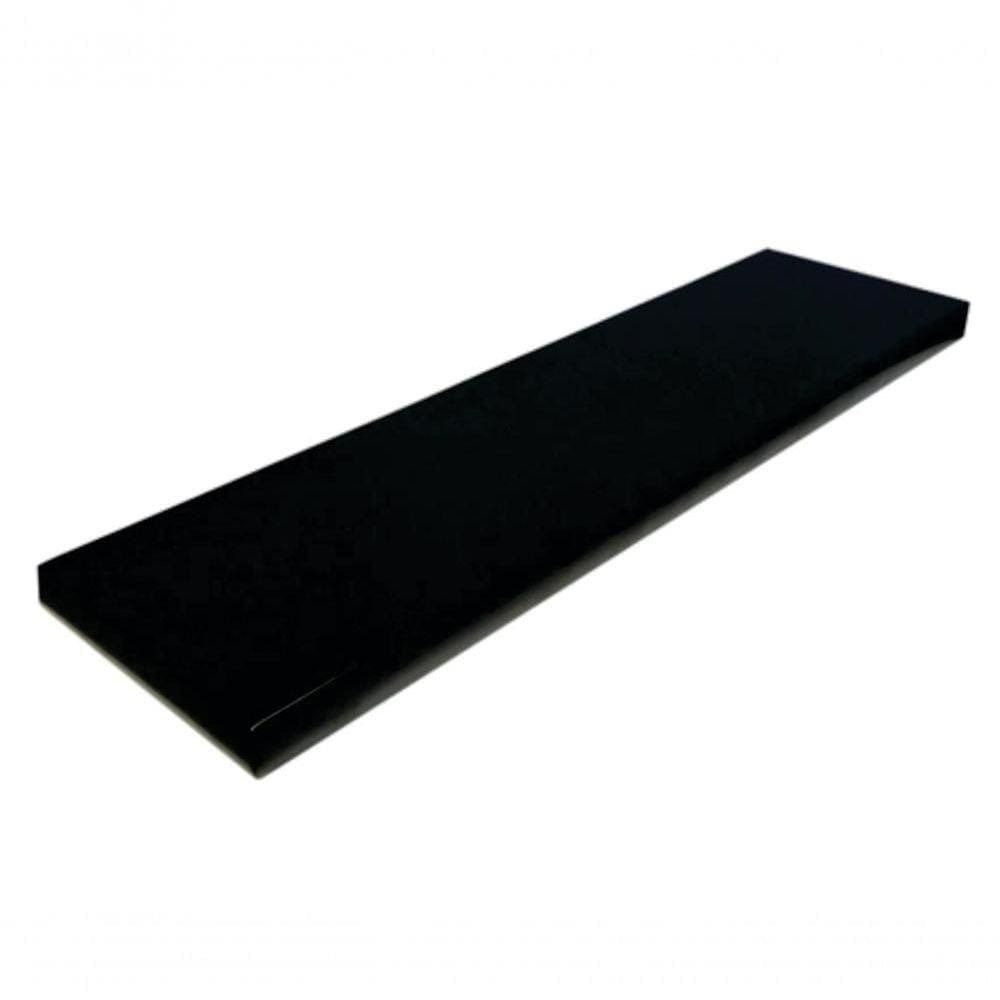 Prateleira Simples Preta 100x20 Cm Com Suporte Em Mdf [f031]