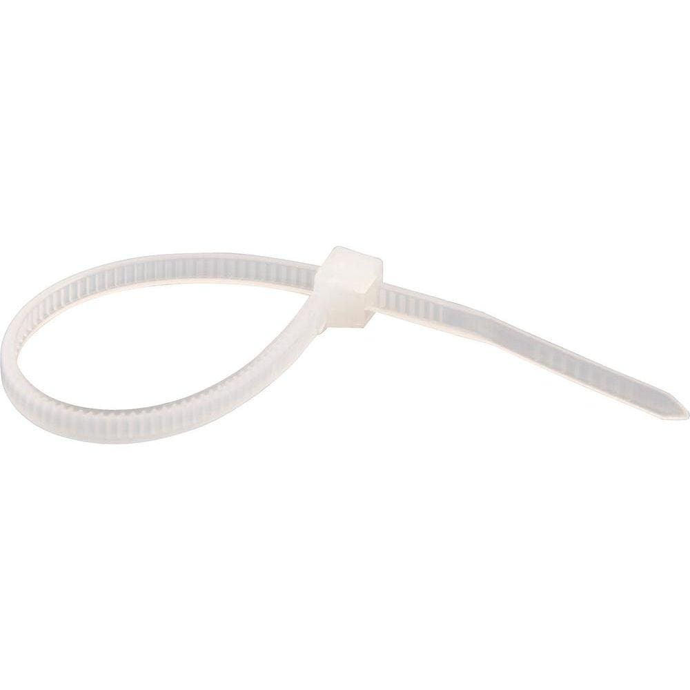 Abraçadeira de nylon 140x3,6mm branca c/ 1000 peças Vonder