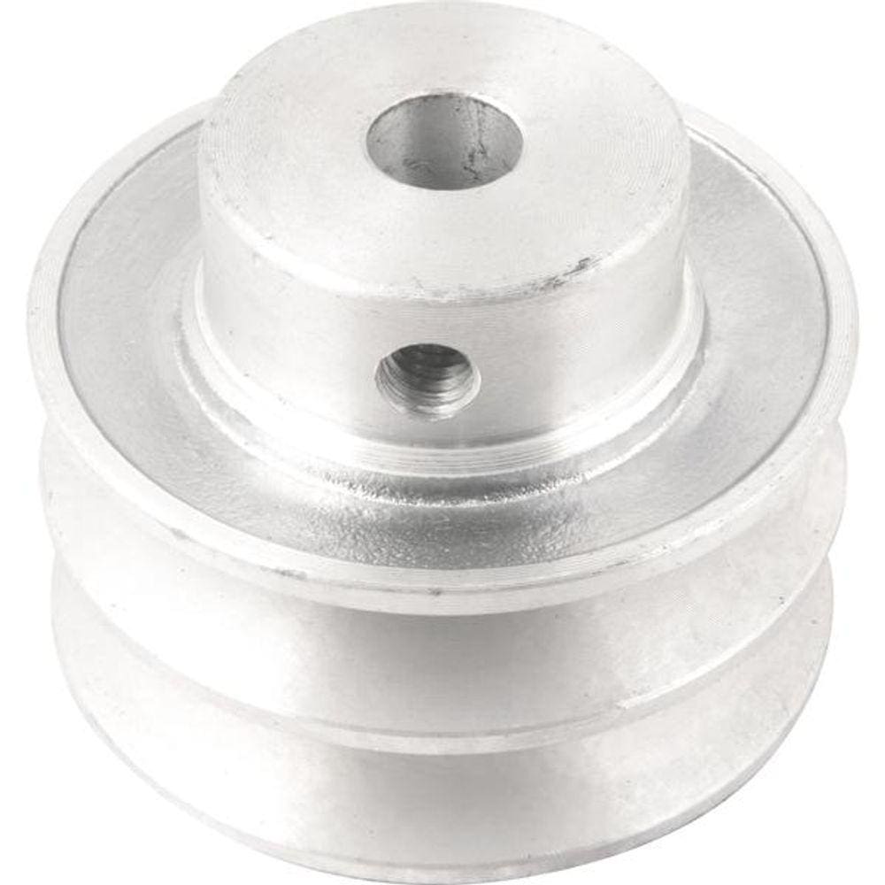 Polia Alumínio 2 Canais Perfil A 70mm com Furo 1/2” - Vonder