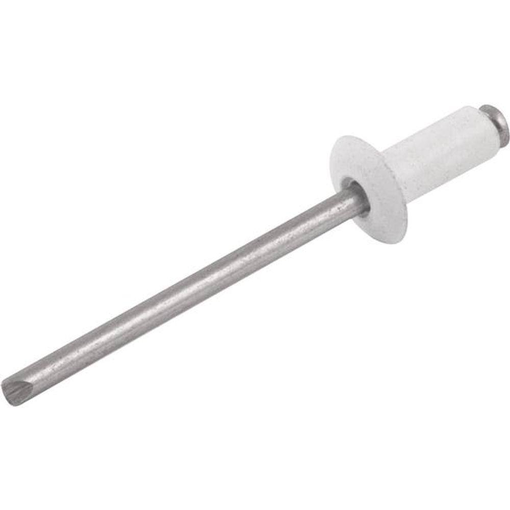 Rebite Alumínio Branco 4,0x12mm 412 com 1000 peças - Vonder