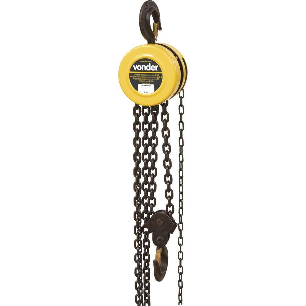 Talha Manual 3,0 Ton Elev 3,0 M - Vonder