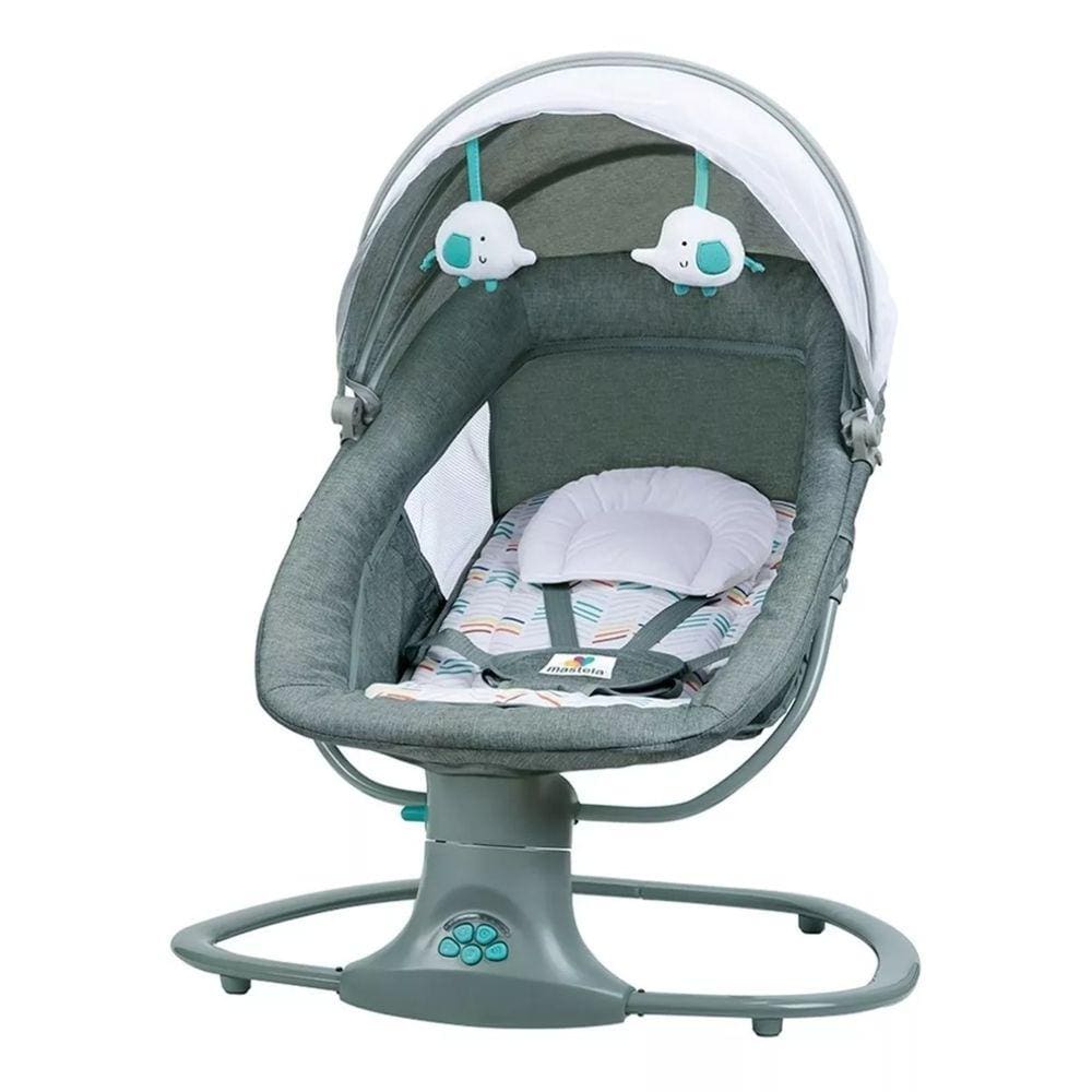 Cadeira Bebê Atividade Balanço Automático Musical Até 18kg Cor Verde-escuro