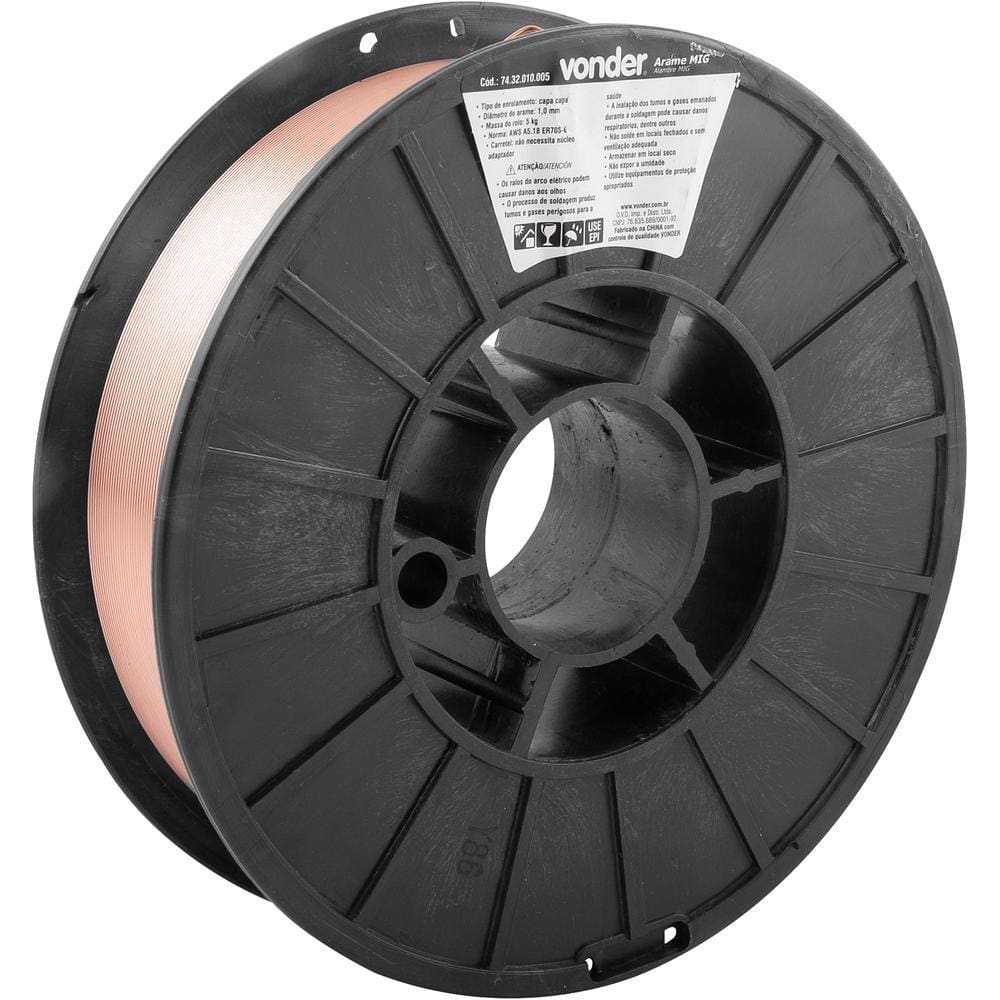 Arame Mig 1,0 mm Carretel 5 Kg Vonder