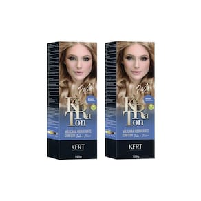 Coloração Keraton Banho De Brilho Louro Pastel - Kit Com 2Un