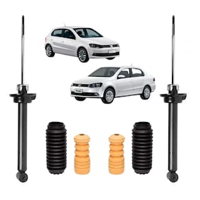 Kit Batente+Amortecedor Traseiro Esquerdo+Direito Volkswagen Gol G6 2013 A 2016 Kayaba