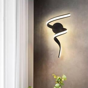 Arandela Fluire L30Cm C20Cm A40Cm 1Xled Integrado 12W 3000K 720Lm Ip20 Preto