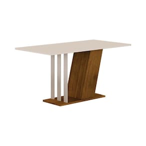 Mesa de Jantar Miami 160cm Yescasa Freijó/Off