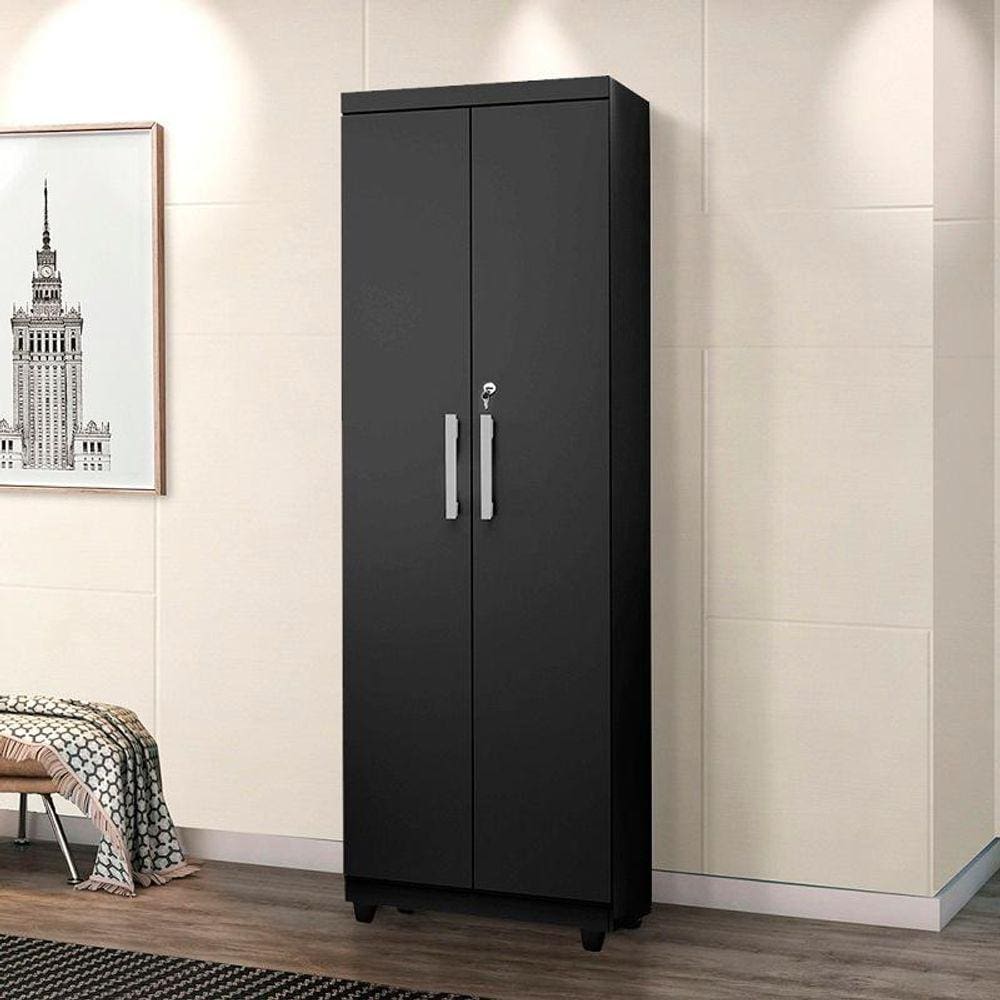 Armário Multiuso Sapateira Isabela Cor Preto - Rud Rack