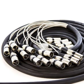 Multicabos Conectores Xlr 16 Vias Cirilo Cabos - 45 Mt