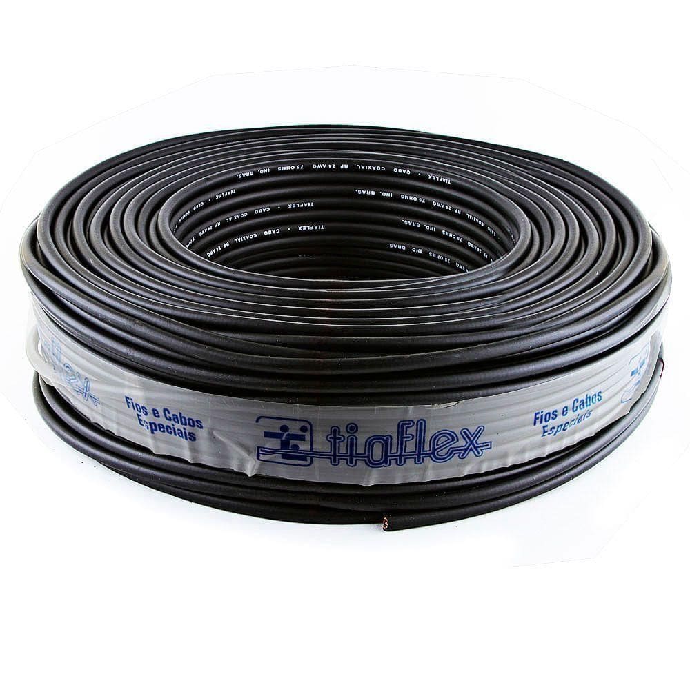 Cabo Coaxial Digital 75 Ohms Blindado Cristal - 50 Metros