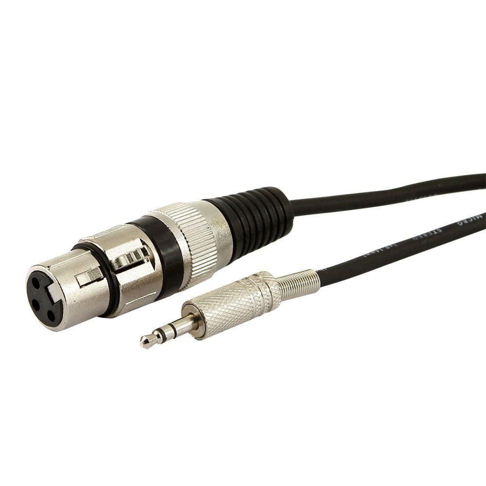 Cabo P2 Estereo Para Xlr Femea - 5 Metros