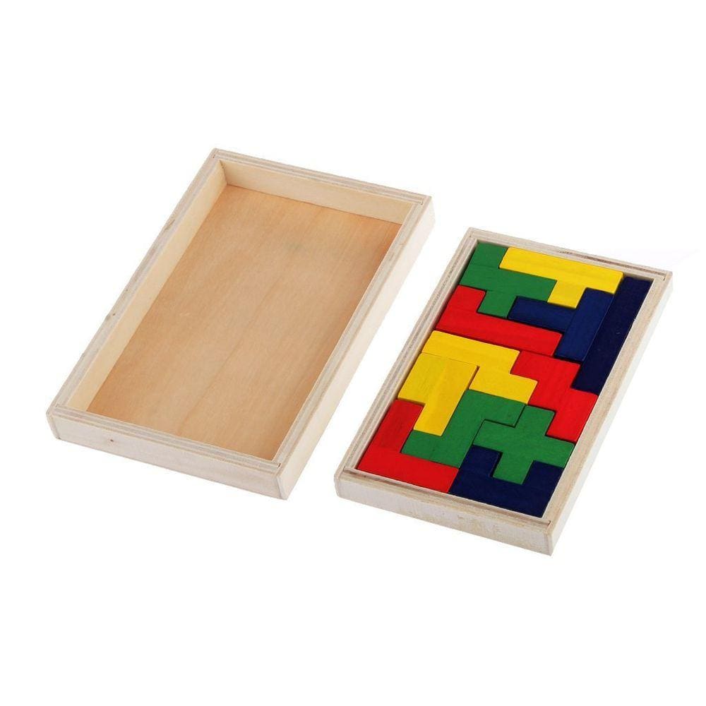 Brinquedo infantil Pentomino Puzzle Flormoon Wooden Brain Teaser