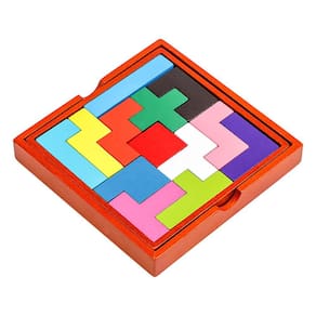 Quebra-cabeça de madeira AlaLatois Russian Building Toy para crianças e adultos