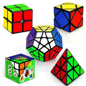 Conjunto Magic Cube Set STEAM Life Speed Cube, pacote com 5 unidades para crianças e adultos