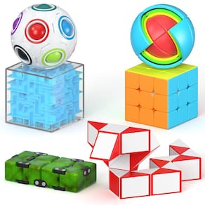 Pacote de quebra-cabeças 3D Brain Teaser Toy Vdealen Fidget para crianças