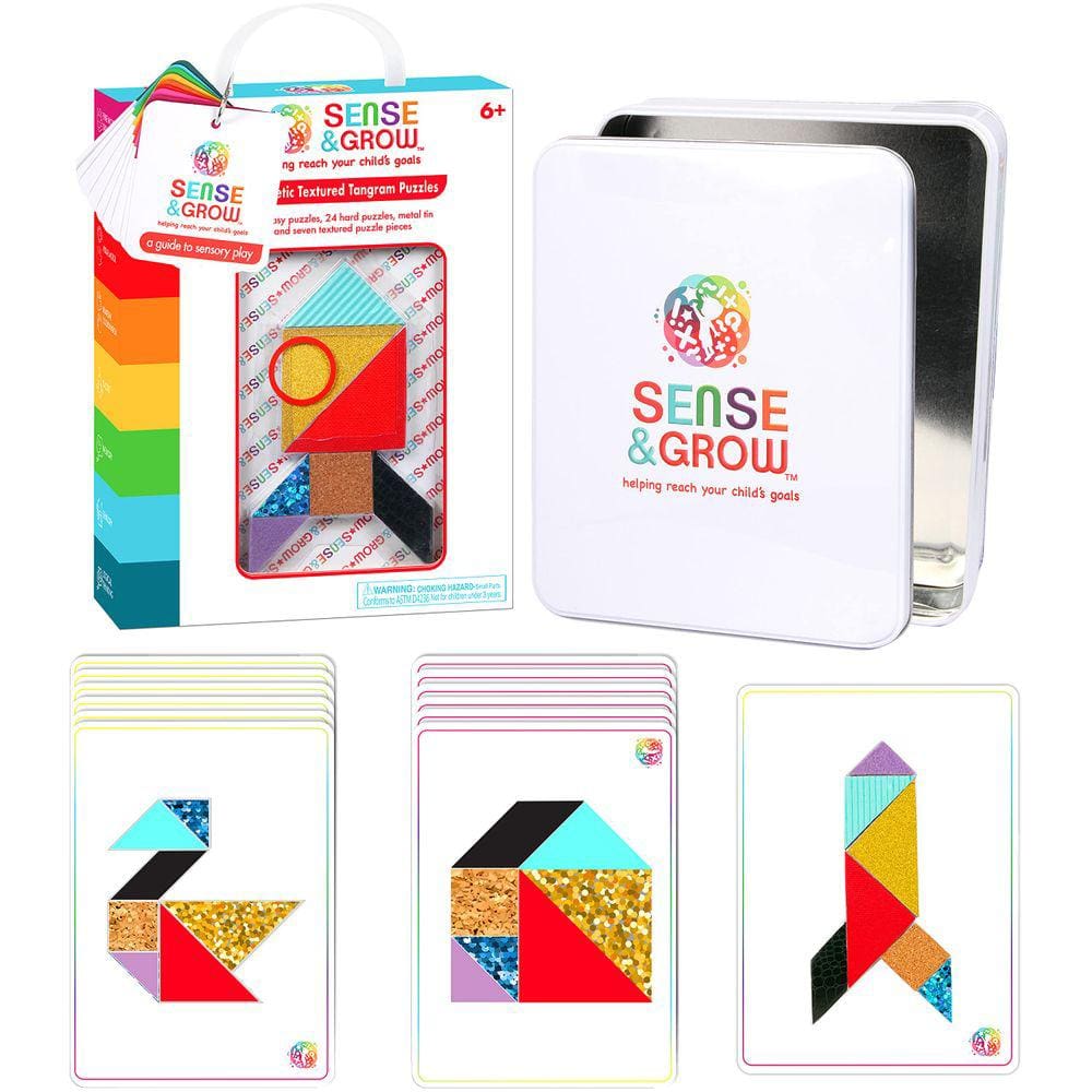 Quebra-cabeças Tangram Creative Kids Sense & Grow com 48 padrões