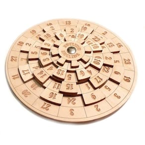 Puzzle de madeira Logica Puzzles Art. Quebra-cabeças Euclide Math