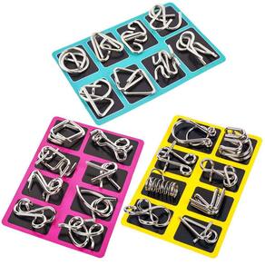 Conjunto de quebra-cabeças GVTOCLD Metal Wire 24PCS para crianças e adultos
