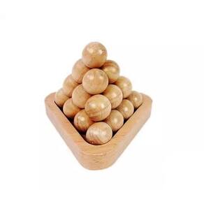 Brinquedo de jogo de tabuleiro Wood Pyramid Brain Teaser Jigsaw Lock