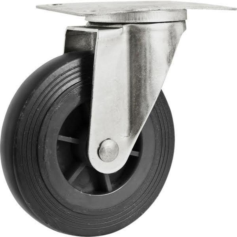 Rodizio giratório 5” para carrinho plataforma 300kg - Nove54