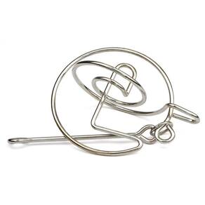 Puzzle Logica Saturn Rings Metal Brain Teaser Dificuldade 4/6
