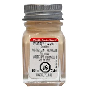 Frasco de 7 ml de creme de tinta esmaltada Testors para modelos de plástico