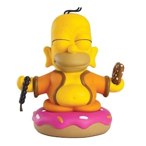 Miniboneco Kidrobot The Simpsons Homer Buddha com 7,6 cm de altura