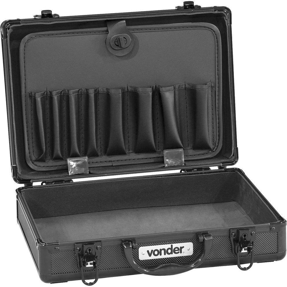 Maleta para ferramentas 330x230x90mm preta mf934 - Vonder