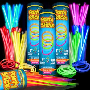 Joias Glow Sticks, lembrancinhas de festa, pacote com 300 palitos de festa com conexão