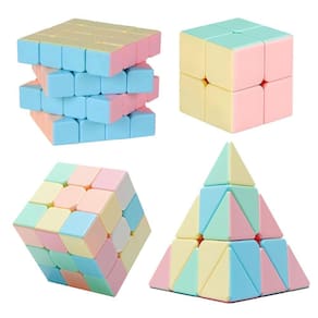 Conjunto de cubos de quebra-cabeça CAILEZHI 2x2 3x3 4x4 e pirâmide para crianças