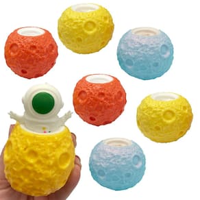 Pacote com 6 unidades Squishy Fidget Toy Tigerdoe Astronaut Pop Up