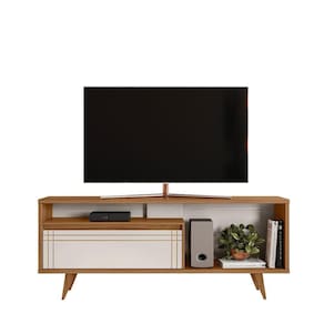 Rack Bancada Para TV Até 60 Polegadas NT 1315 Notável Marrom Branco