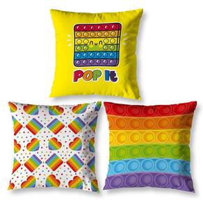 Kit 3 Almofadas Cheias Estampadas Infantil 40 X 40 Pop It