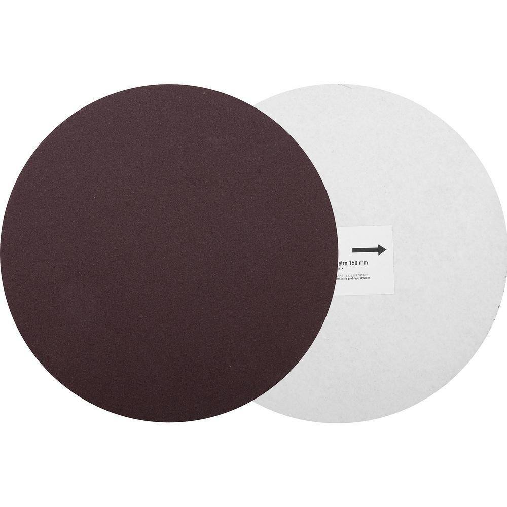 Disco de Lixa c/ Costado em Pluma 150mm G80 10 peças Vonder
