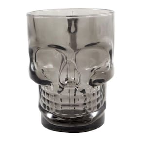 Caneca Cerveja Caveira Mug Preta Vidro 500ml Zona Criativa