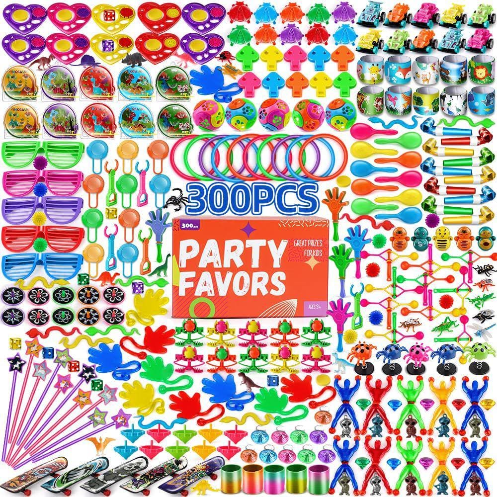 Toy Amy & Benton, 300 peças de lembrancinhas de aniversário para crianças de 8 a 12 anos