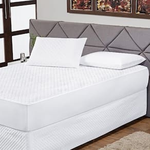 Kit Protetor De Colchão 3 Peças King Impermeável Branco