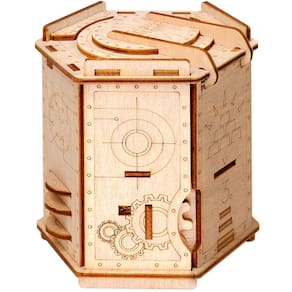 Caixa de quebra-cabeça ESC WELT Fort Knox Escape Room de madeira ecológica