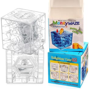 Caixa de quebra-cabeça Money Maze Hanaive Kids, presente de aniversário, 2 peças