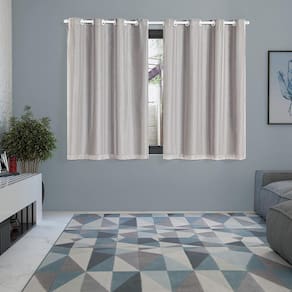 Cortina Blackout Voil 2,80 X 1,60 Sala Quarto Blecaute Cinza