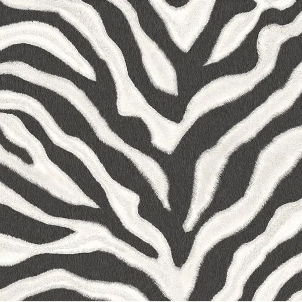 Papel Parede Natural Fx 2 Animal Print Preto E Branco G67491