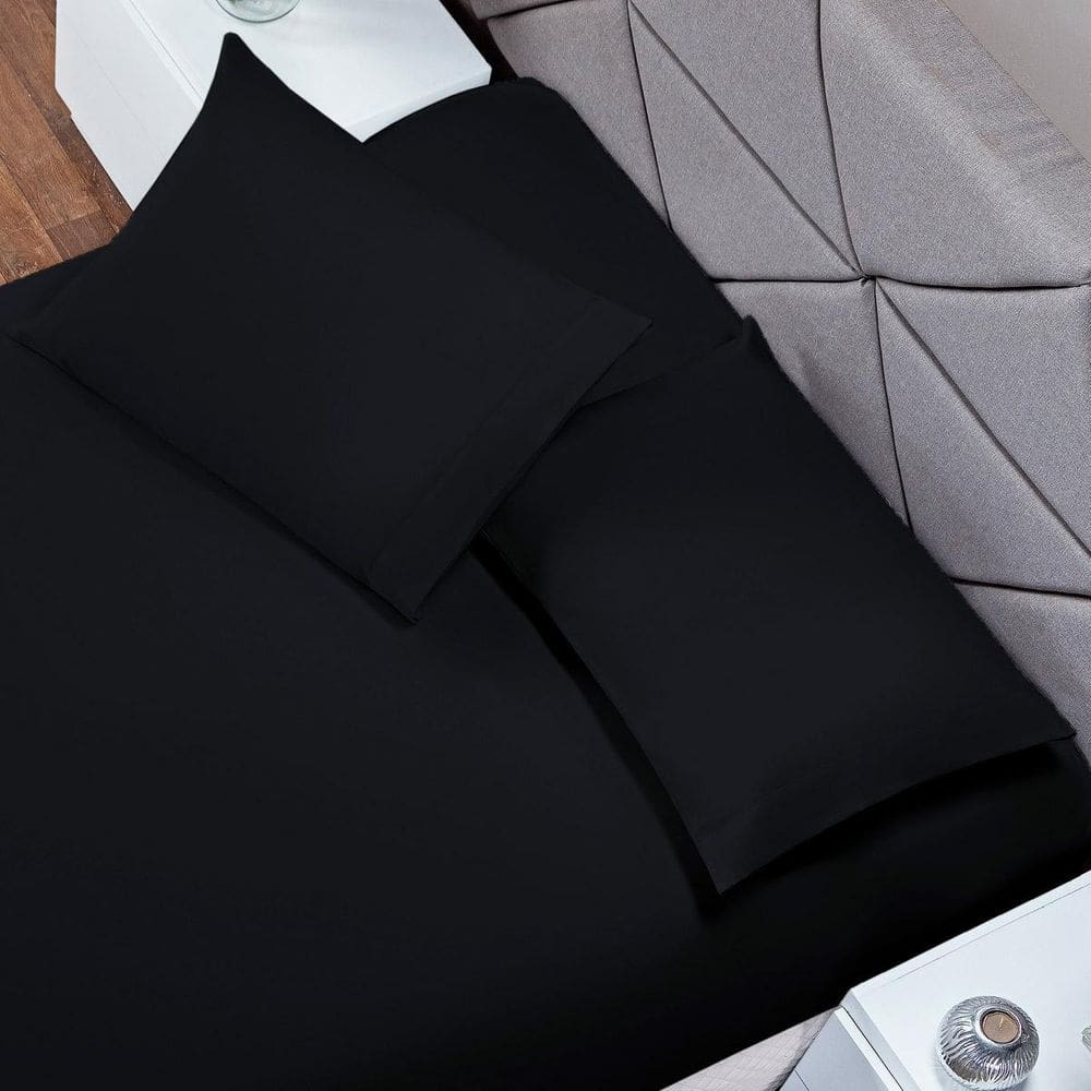Kit 10 Fronhas 70 X 50 Soft Capa Travesseiro Envelope Preto