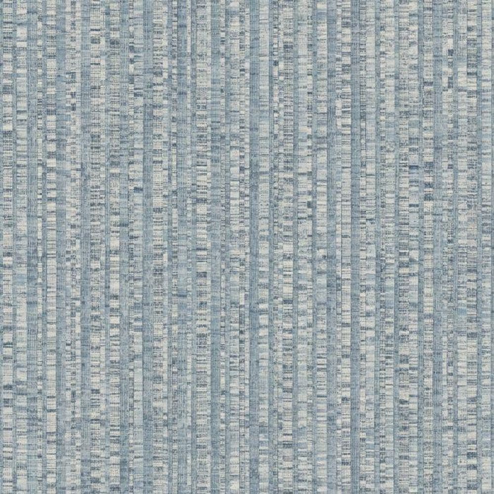 Papel De Parede Natural Fx 2 Listrado Azul G67764