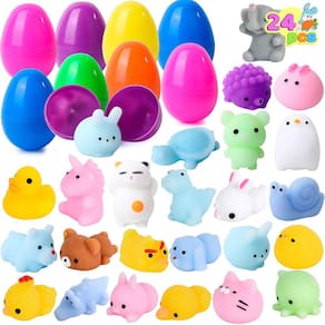 Ovos de Páscoa pré-preenchidos Mochi Squishy Toy JOYIN, 24 unidades