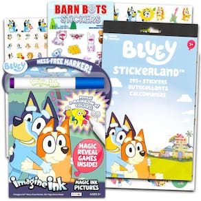 Pacote de livros Imagine Ink Bluey Activity Coloring Kids 4-8