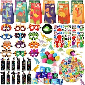Party Favors CIRDOTSH Dinosaur para 12 crianças com máscaras e pulseira